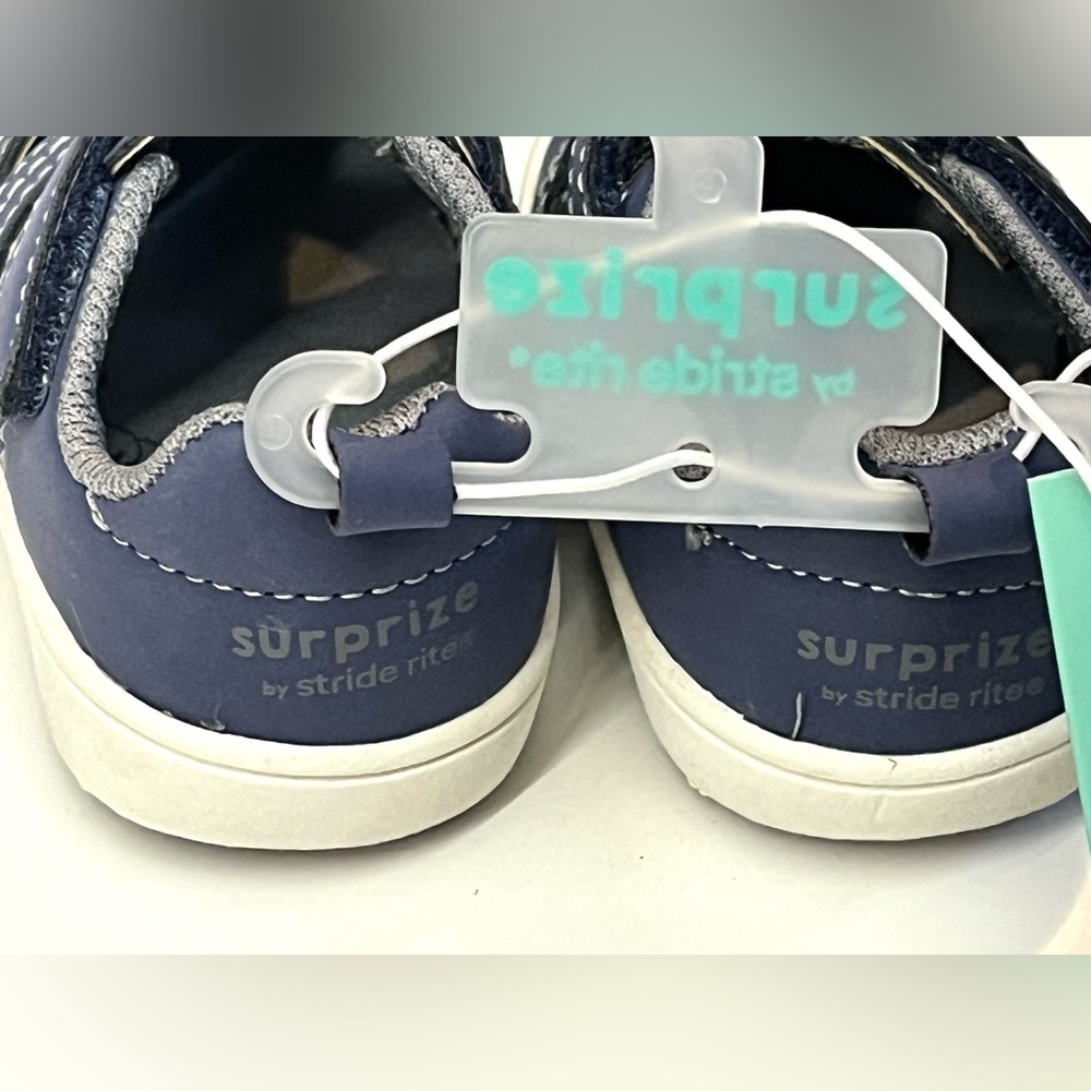 Stride Rite *2 Pairs* Baby Shoes Set - Blue Pair NWT & Gray Pair Preloved Size 3 - Picture 5 of 16